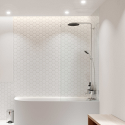 Komplet prysznicowy 260 1jet z termostatem ShowerTablet 400, wannowy Chrom Pulsify S HANSGROHE 24230000