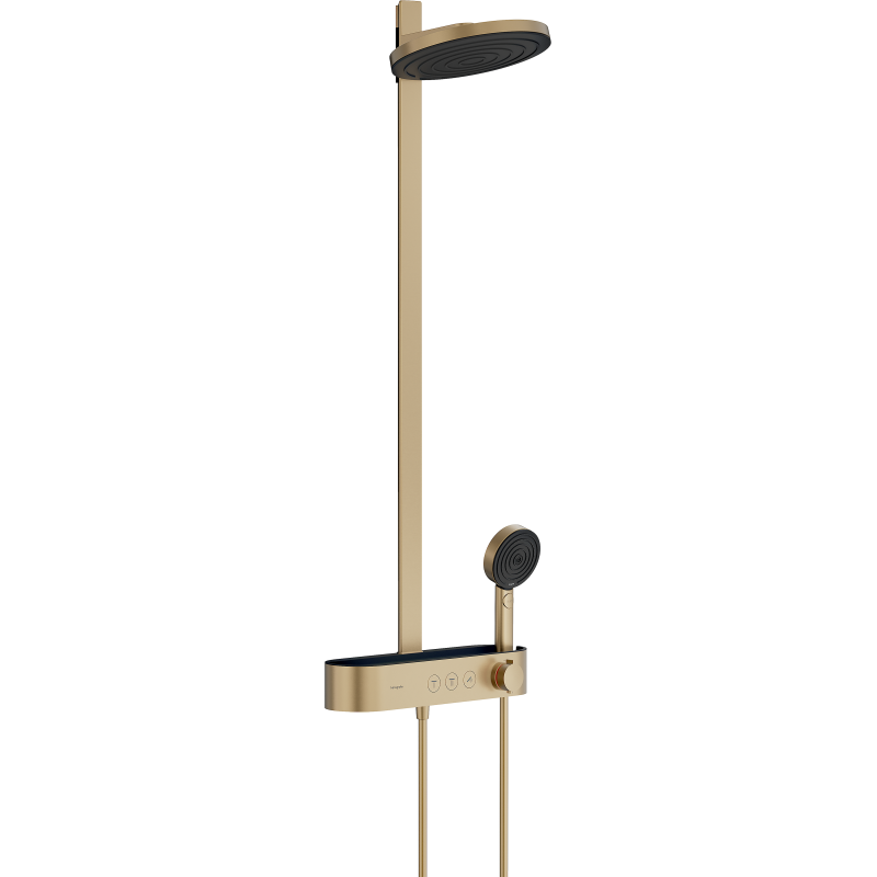 Komplet prysznicowy 260 2jet EcoSmart z termostatem ShowerTablet Select 400 Brąz Szczotkowany Pulsify S HANSGROHE 24241140