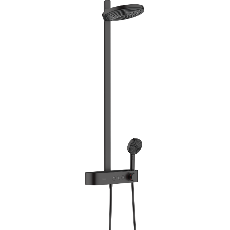 Komplet prysznicowy 260 2jet EcoSmart z termostatem ShowerTablet Select 400 Czarny Matowy Pulsify S HANSGROHE 24241670