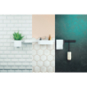Pakiet Główka 105 3jet Activation EcoSmart, bat. prysz., termo., panel 70 cm Set akces. Czarny mat WallStoris HANSGROHE 24250670
