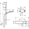 System prysznic 105 3jet Relaxation z drążkiem 65 cm i termo. bat prysznic, natynkowy Chrom Pulsify Select S HANSGROHE 24260000