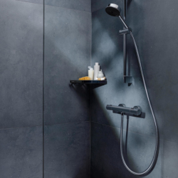 Sys. prysz. 105 3jet Relaxation EcoSmart drążek 90 cm i termo. bat. Ecostat Fine, Chrom Pulsify Select S HANSGROHE 24261000