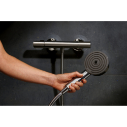 Sys. prysz. 105 3jet Relaxation EcoSmart drążek 90 cm i termo. bat. Ecostat Fine, Chrom Pulsify Select S HANSGROHE 24261000