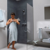 Sys. prysz. 105 3jet Relaxation EcoSmart drążek 65 cm i termo. bat. Ecostat Fine, Chrom Pulsify Select S HANSGROHE 24262000