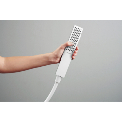 Główka prysznicowa 100 1jet EcoSmart, Slim Biały Matowy Pulsify E HANSGROHE 24320700