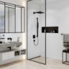 Głowica prysznicowa 260 1jet EcoSmart+ Czarny Matowy Pulsify E HANSGROHE 24333670