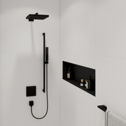 Głowica prysznicowa 260 1jet EcoSmart+ Czarny Matowy Pulsify E HANSGROHE 24333670