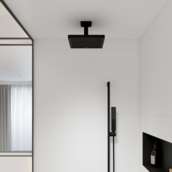 Przyłącze sufitowe E 10 cm Czarny Matowy HANSGROHE 24338670