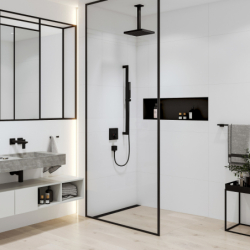 Przyłącze sufitowe E 30 cm Czarny Matowy HANSGROHE 24339670