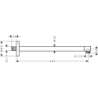 Ramię prysznicowe S 39 cm Chrom HANSGROHE 24357000