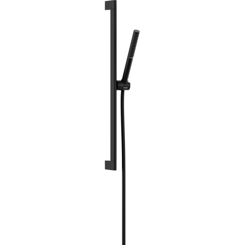 Zestaw prysznicowy 100 1jet EcoSmart z drążkiem 65 cm Czarny Matowy Pulsify S HANSGROHE 24372670