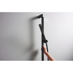 Zestaw prysznicowy 100 1jet EcoSmart z drążkiem 65 cm Czarny Matowy Pulsify S HANSGROHE 24372670