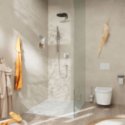 Zestaw prysznicowy 100 1jet EcoSmart+ z drążkiem 65 cm Chrom Pulsify S HANSGROHE 24373000