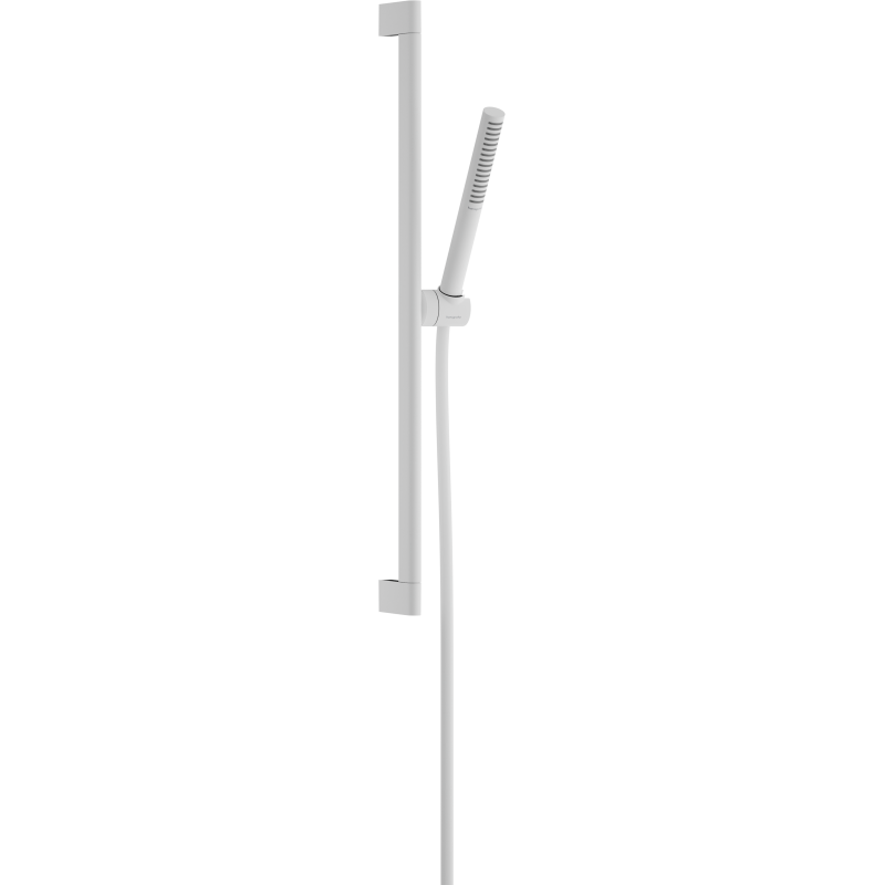 Zestaw prysznicowy 100 1jet EcoSmart+ z drążkiem 65 cm Biały Matowy Pulsify S HANSGROHE 24373700