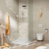Zestaw prysznicowy 100 1jet EcoSmart+ z drążkiem 65 cm Biały Matowy Pulsify S HANSGROHE 24373700