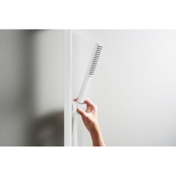 Zestaw prysznicowy 100 1jet EcoSmart+ z drążkiem 65 cm Biały Matowy Pulsify S HANSGROHE 24373700