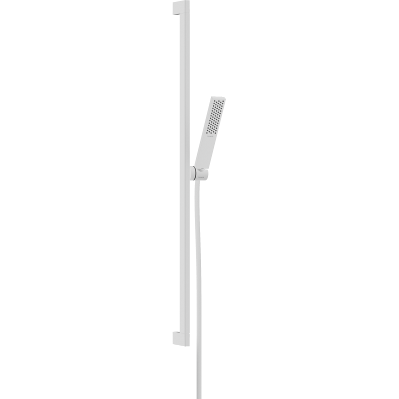 Zestaw prysznicowy 100 1jet EcoSmart+ z drążkiem 90 cm Biały Matowy Pulsify E HANSGROHE 24381700