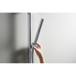 Zestaw prysznicowy 100 1jet EcoSmart+ z drążkiem 90 cm Chrom Pulsify S HANSGROHE 24383000