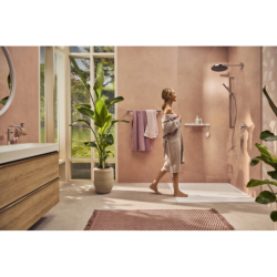 Zestaw prysznicowy 100 1jet EcoSmart+ z drążkiem 90 cm Chrom Pulsify S HANSGROHE 24383000