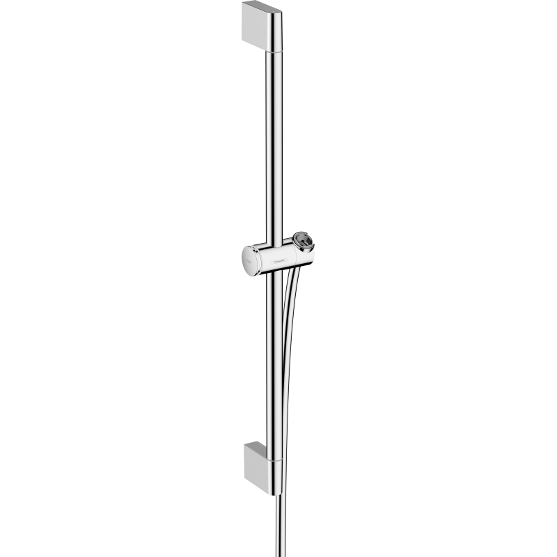 Drążek prysznicowy Pulsify S 65 cm z suwakiem PushSlider i wężem prysznicowym Isiflex 160cm Chrom Unica HANSGROHE 24400000