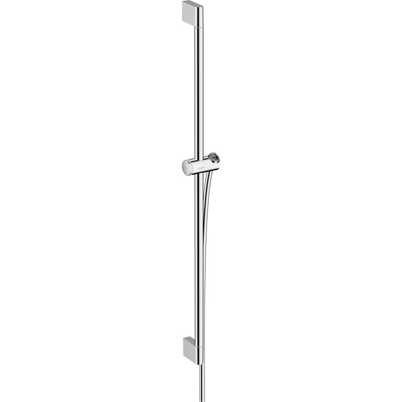 Drążek prysznicowy Pulsify S 90 cm z suwakiem PushSlider i wężem prysznicowym Isiflex 160cm Chrom Unica HANSGROHE 24401000