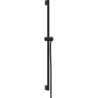 Drążek prysznic Pulsify S 90 cm z suwakiem PushSlider i wężem prysznicowym Isiflex 160cm Czarny Matowy Unica HANSGROHE 24401670
