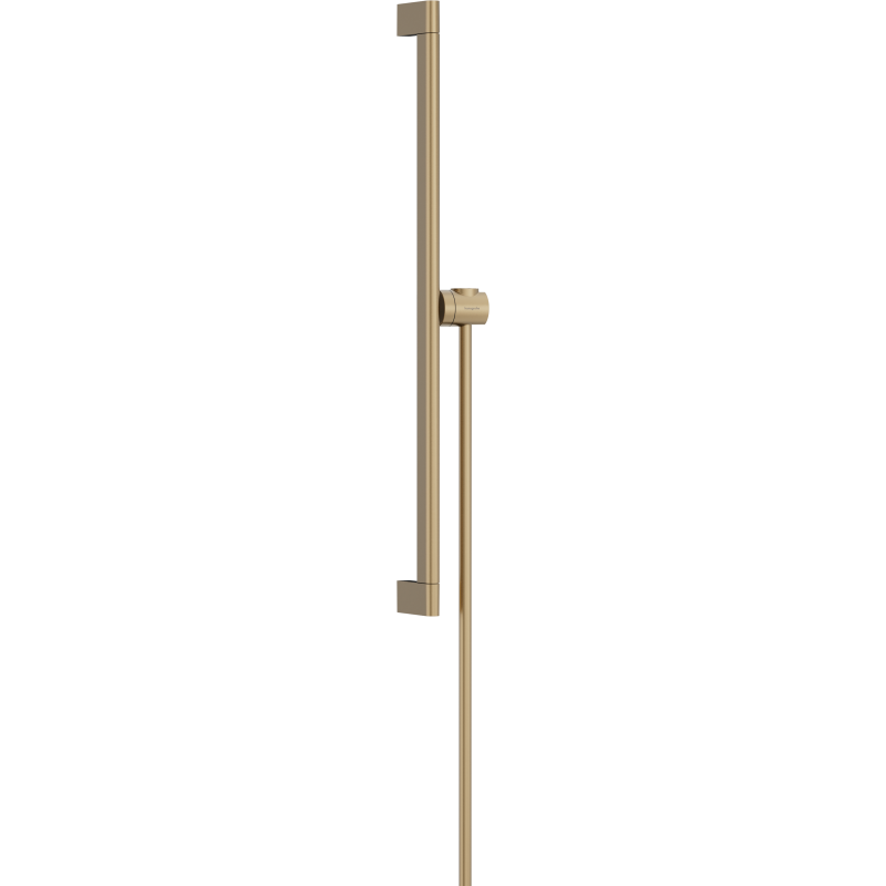 Drążek prysznic S Puro 65 cm z suwakiem EasySlide i wężem prysznicowym Isiflex 160cm Brąz Szczotkowany Unica HANSGROHE 24402140