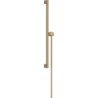 Drążek prysznic S Puro 65 cm z suwakiem EasySlide i wężem prysznicowym Isiflex 160cm Brąz Szczotkowany Unica HANSGROHE 24402140