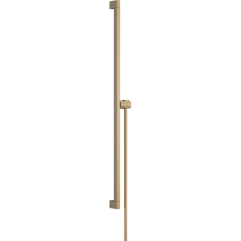 Drążek prysznic E Puro 90 cm z suwakiem EasySlide i wężem prysznicowym Isiflex 160cm Brąz Szczotkowany Unica HANSGROHE 24403140