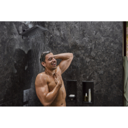 Drążek prysznicowy E Puro 65 cm z suwakiem EasySlide i wężem prysznicowym Isiflex 160cm Chrom Unica HANSGROHE 24404000