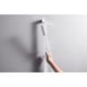 Drążek prysznicowy E Puro 65 cm z suwakiem EasySlide i wężem prysznicowym Isiflex 160cm Biały Matowy Unica HANSGROHE 24404700