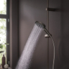 Główka prysznicowa 120 3 jet PowderRain Czarny Chrom Szczotkowany Raindance Select S HANSGROHE 26014340