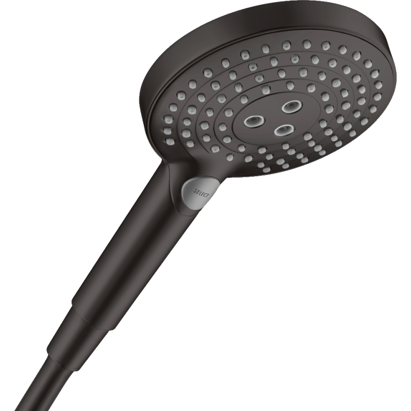 Główka prysznicowa 120 3 jet PowderRain Czarny Matowy Raindance Select S HANSGROHE 26014670