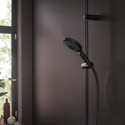 Główka prysznicowa 120 3 jet PowderRain Czarny Matowy Raindance Select S HANSGROHE 26014670