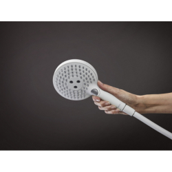 Główka prysznicowa 120 3 jet PowderRain Biały Matowy Raindance Select S HANSGROHE 26014700