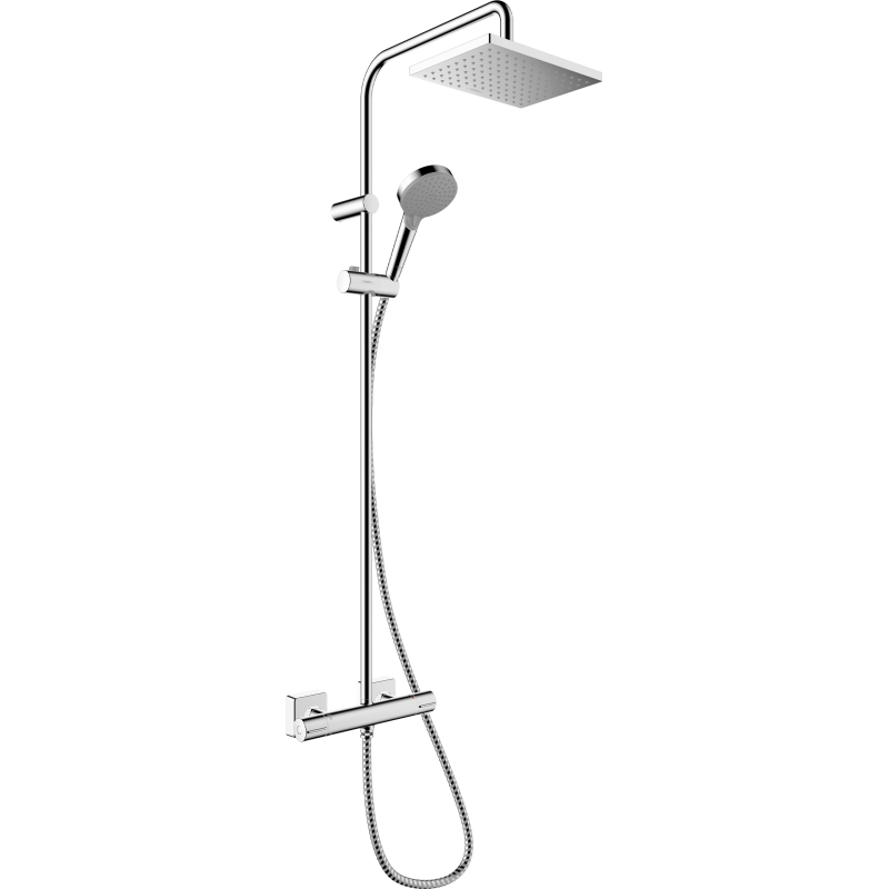 Komplet prysznicowy 230 1jet EcoSmart z termostatem Chrom Vernis Shape HANSGROHE 26097000