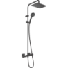 Komplet prysznicowy 230 1jet EcoSmart z termostatem Czarny Matowy Vernis Shape HANSGROHE 26097670