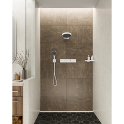 Głowica prysznicowa 250 1jet z przyłączem ściennym Biały Matowy Rainfinity HANSGROHE 26226700