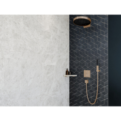 Głowica prysznicowa 360 1jet z przyłączem ściennym Brąz Szczotkowany Rainfinity HANSGROHE 26230140