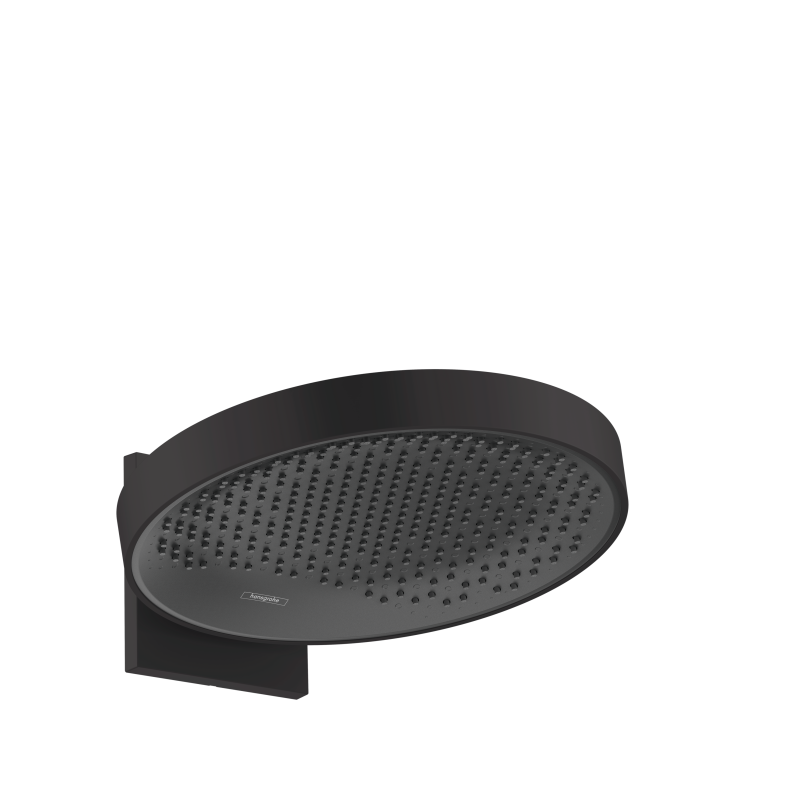 Głowica prysznicowa 360 1jet z przyłączem ściennym Czarny Matowy Rainfinity HANSGROHE 26230670