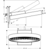 Głowica prysznicowa 360 1jet z przyłączem ściennym Biały Matowy Rainfinity HANSGROHE 26230700
