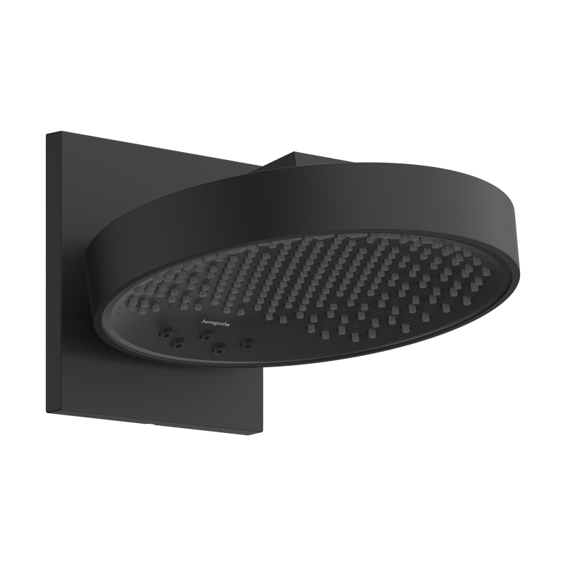 Głowica prysznicowa 250 3jet z przyłączem ściennym Czarny Matowy Rainfinity HANSGROHE 26232670