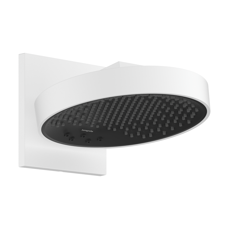 Głowica prysznicowa 250 3jet z przyłączem ściennym Biały Matowy Rainfinity HANSGROHE 26232700