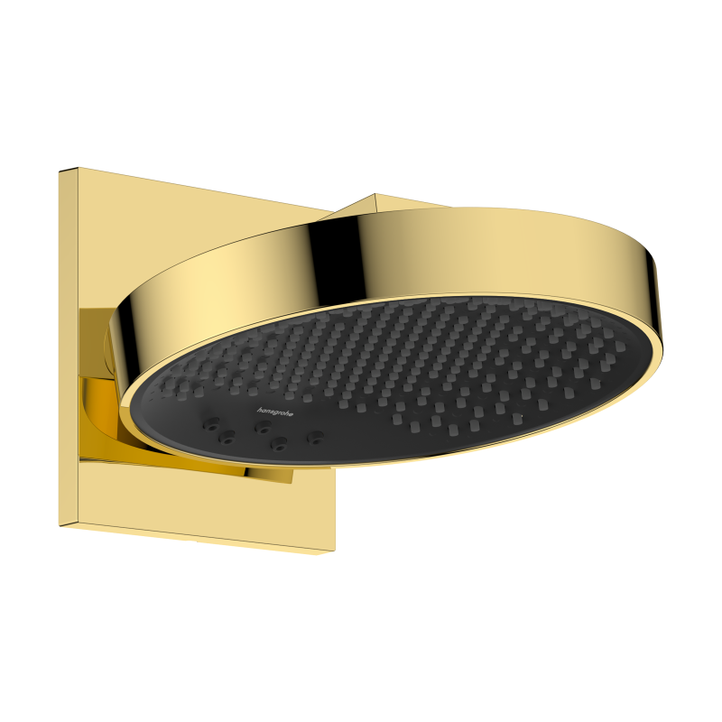Głowica prysznicowa 250 3jet z przyłączem ściennym Złoty Optyczny Polerowany Rainfinity HANSGROHE 26232990