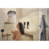 Głowica prysznicowa 360 3jet z przyłączem ściennym Brąz Szczotkowany Rainfinity HANSGROHE 26234140