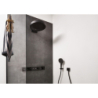Głowica prysznicowa 360 3jet z przyłączem ściennym Czarny Matowy Rainfinity HANSGROHE 26234670