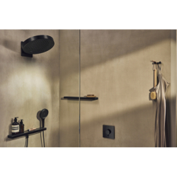 Głowica prysznicowa 360 3jet z przyłączem ściennym Czarny Matowy Rainfinity HANSGROHE 26234670