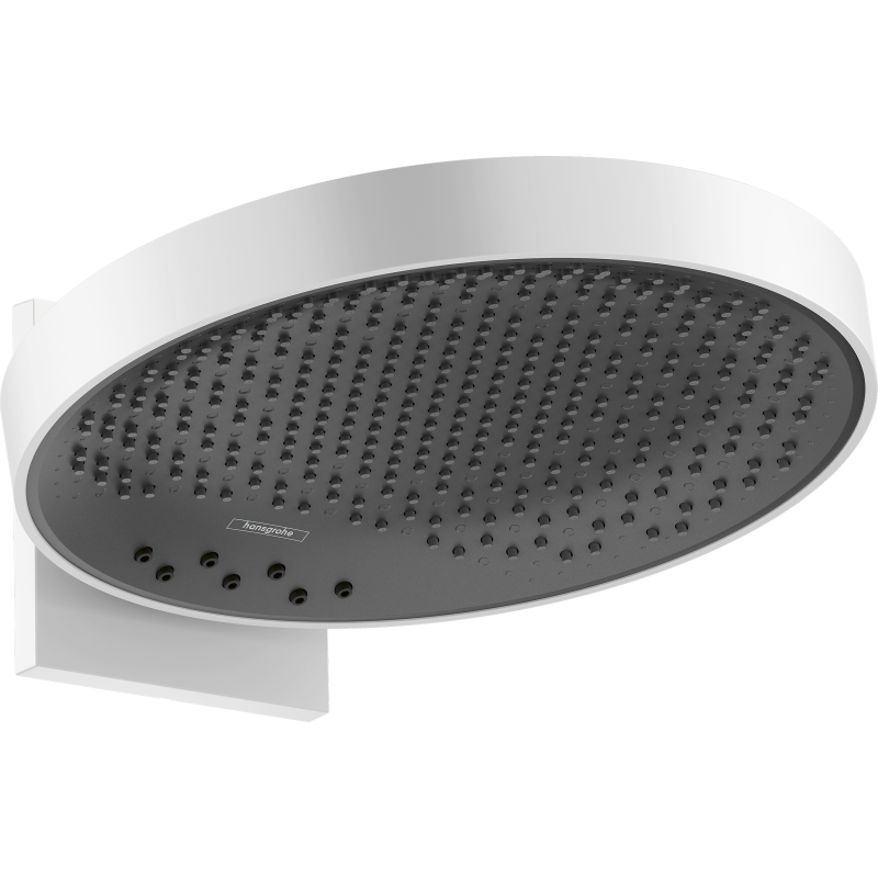 Głowica prysznicowa 360 3jet z przyłączem ściennym Biały Matowy Rainfinity HANSGROHE 26234700