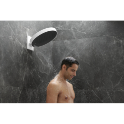 Głowica prysznicowa 360 3jet z przyłączem ściennym Biały Matowy Rainfinity HANSGROHE 26234700