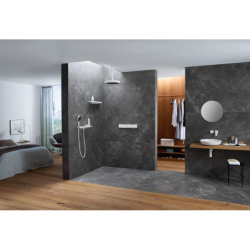 Prysznic na ramiona 500 1jet z półką Biały Matowy Rainfinity HANSGROHE 26243700